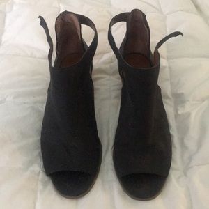 Women’s Lucky Brand Peep Toe Booties